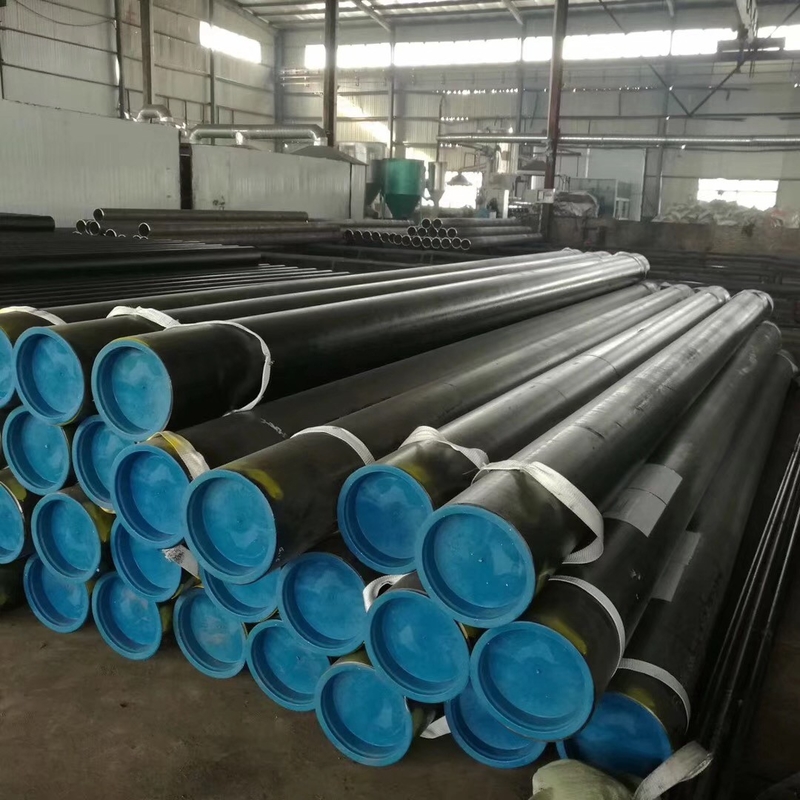 Round Carbon Steel Seamless Pipe API 5L Rust Proof Black Painting A53 Grade