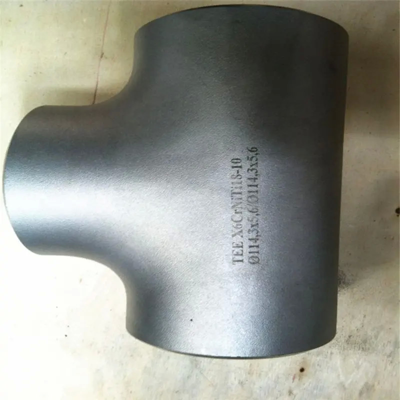ASTM A312 UNS S31254 1-1/2'' SCH40 Pipe Fittings Tee  Duplex Stainless Steel Equal / Reducing Tee
