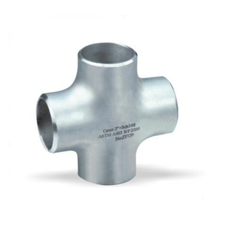 Wholesale Butt Weld Pipe Fitting Straight Cross F316 SS 4 Way Cross Pipe Fitting