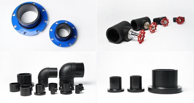 Konektor Lurus HDPE 4 Inci 25mm Butt Welding Socket Welding Pn16 Fitting Pipa HDPE 5
