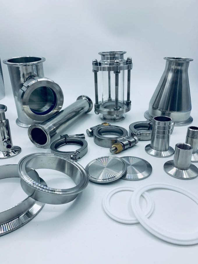 berita perusahaan terbaru tentang Sanitary 4 inci 6 inci 8 inci 10 inci Tri Clamp Tri-Clover Fittings untuk penyuling  1