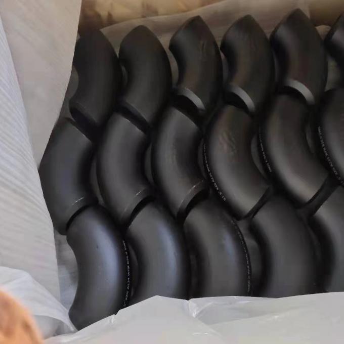 Butt Welding Long Radius 45 Derajat Siku Pipa Baja Karbon Fitting 1