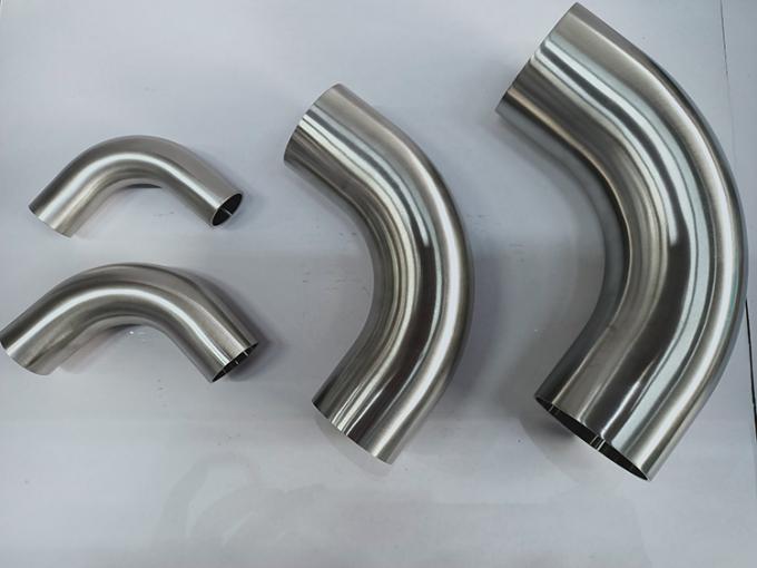 4 "Ss 316l Elbow Long Type Sanitary 90 Derajat Welded Elbow Dengan 3A Bersertifikat 0