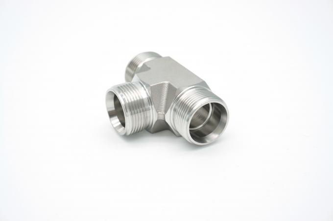 Brand New Stainless Steel Equal Tees Male Tube Adapters Untuk Perlengkapan Hidrolik 2