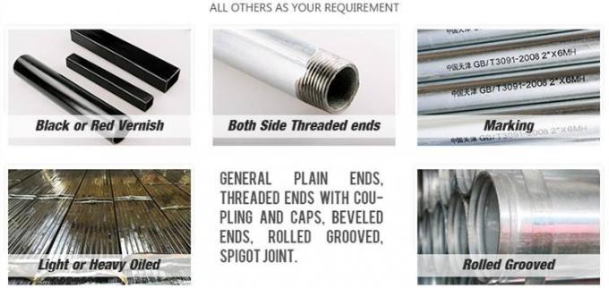 Hot Dip GI Konstruksi Scaffolding Round Welded Pre Galvanized Steel Pipe 7