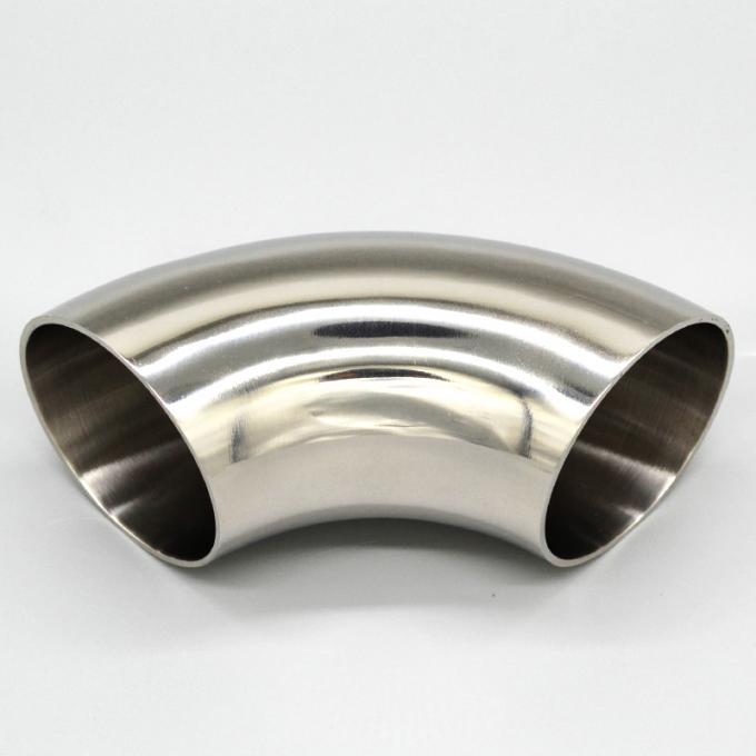 Fitting Pipa 90 Derajat siku stainless steel 4 inci sch40 radius panjang Siku 3