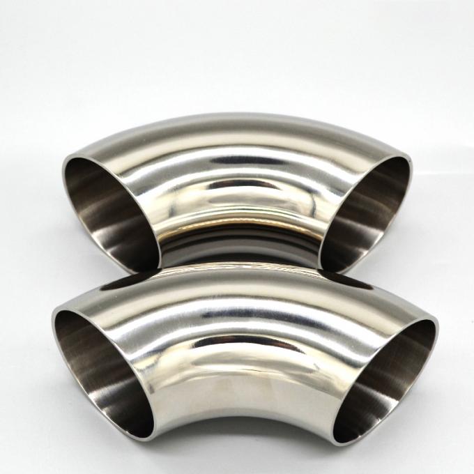 Fitting Pipa 90 Derajat siku stainless steel 4 inci sch40 radius panjang Siku 5