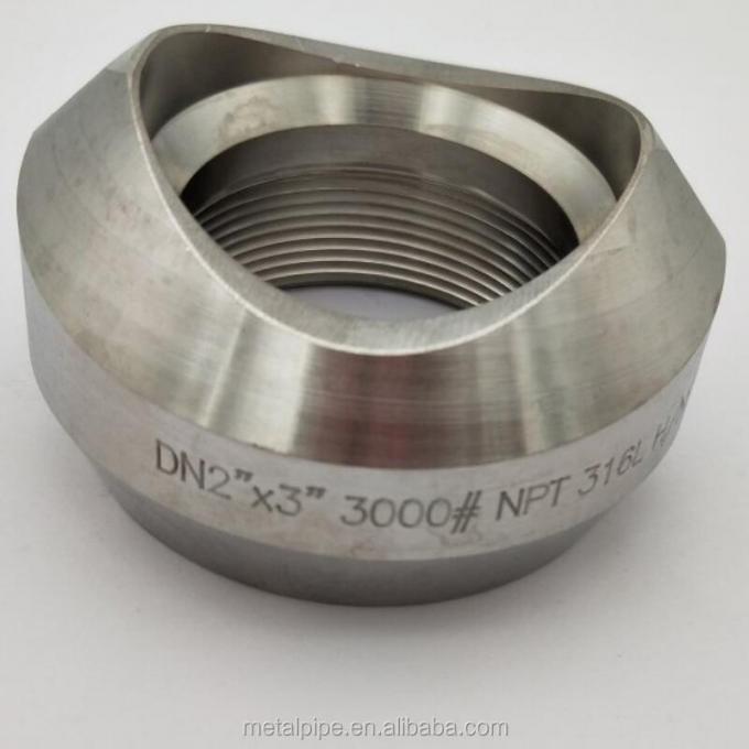 Metal Kualitas Tinggi Stainless Steel Weldolet 1/2 Inch ASTM 182 Gr. F51 Dimensi AS MSS SP-97 SCH 40S 0