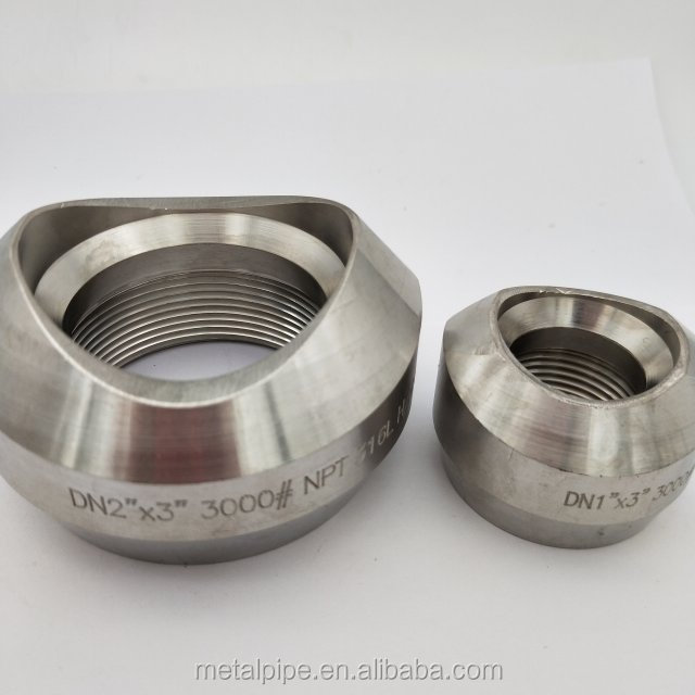 Metal Kualitas Tinggi Stainless Steel Weldolet 1/2 Inch ASTM 182 Gr. F51 Dimensi AS MSS SP-97 SCH 40S 2