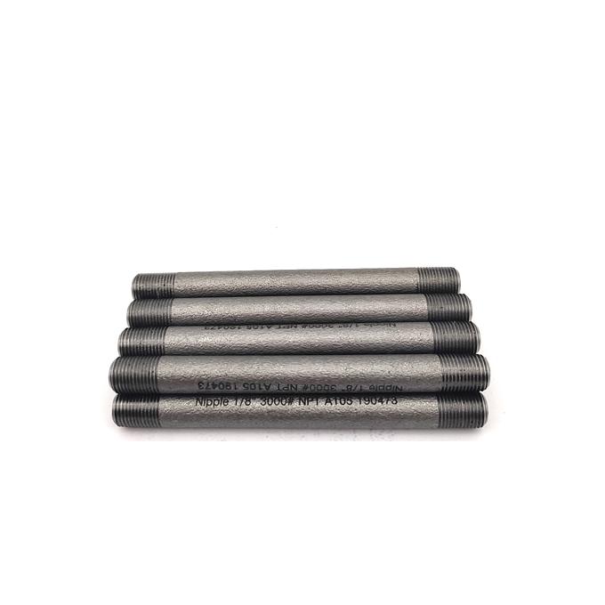 METAL 2205 Baja paduan 3/4 inci STD 80MM 100MM Panjang 3000# 6000# Fittings Dipalsukan Thread Pipe Nipple 2