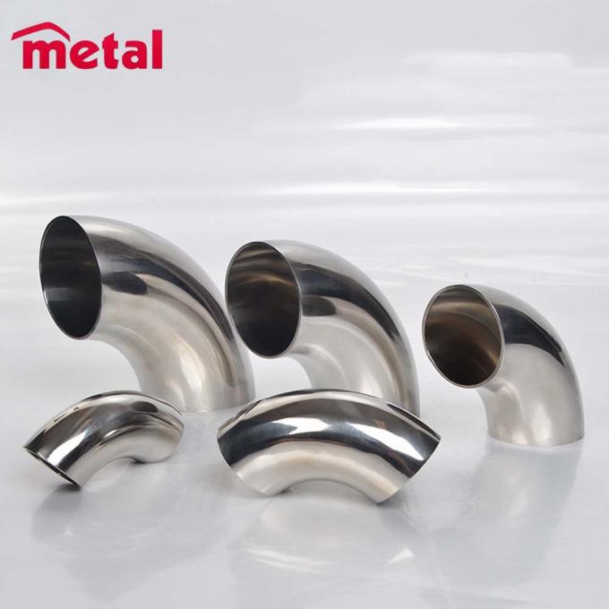 Baja tahan karat Ss304/316 Fittings pipa Fittings ditempa ASME B16.9 90D Butt Las siku 5