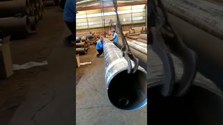 Proses penanganan pipa galvanis besar