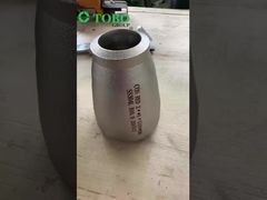 ASME B16.9 Peredam Konsentris Baja Tahan Karat 304/316L Pemasangan Pipa Las Butt Mulus