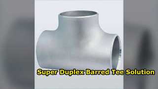 Tee Berbatang Baja Super Dupleks 6 Inci SCH80 ASME B6