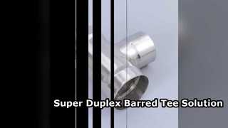 Tee Berlaras Super Duplex 6 Inci SCH80 ASME B6 Fitting