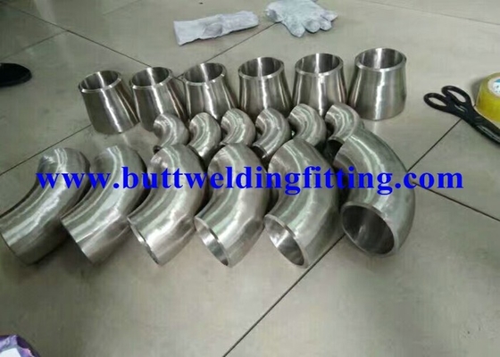 Din 2605 Titanium grade 2 30 45 90 degree elbow Butt Weld Fittings 1 / 2" -  80"