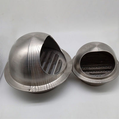 Air Vent 6 Inch 304 Stainless Steel Round Covers Vent  For Outdoor Silver