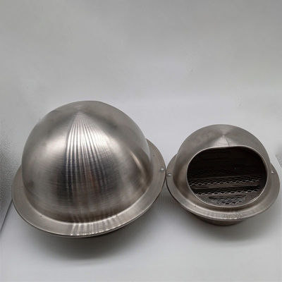 Air Vent 5 Inch 304 Stainless Steel Round Covers Vent  For Outdoor Silver