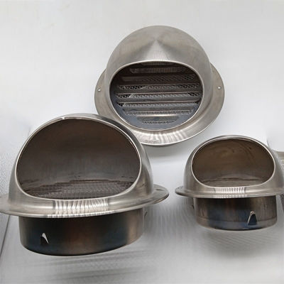 Air Vent 304 Stainless Steel 3 Inch Round Exhaust Grille Louvered Silver