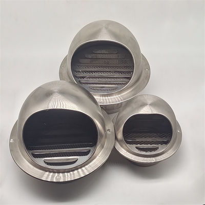 5" Stainless Steel Round Kitchen Wall Exhaust Waterproof Ventilation Mushroom Pipe Air Vent Cap Cover