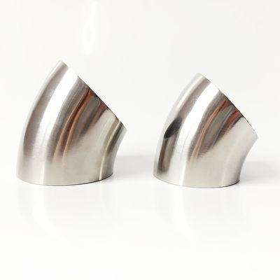 BW Radius Elbow Butt Welding Fitting Degree 45 NPS 1/2"   WP304/304L, WP316/316L WPB ASME/ANSI B16.9 MSS SP-4 ISO 4144