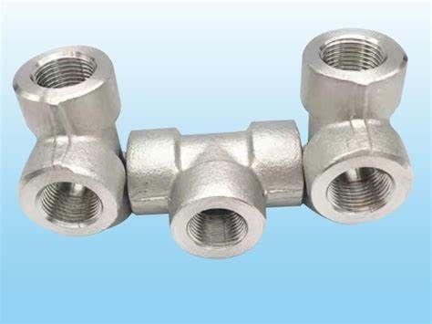 METAL Factory Customizable Industrial Grade Stainless Steel Threaded Tee Pipe Fitting Corrosion Resistant