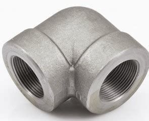 Pipe Fitting 90 Degree SW/TH 3000LB ASTM A182 F316L ASME B16.11 Stainless Steel 3/4 Thread Elbow
