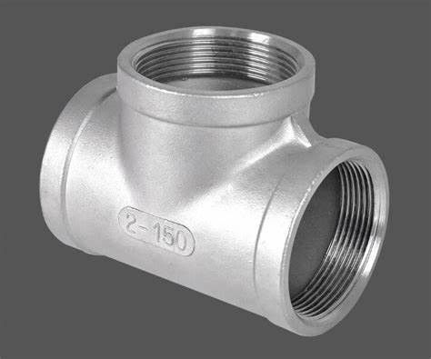 ASME B16.9 Threaded Tee Forged Pipe Fittings Stainless Steel 304/316 Equal Tee 1/2''-80''