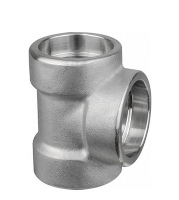 Pipe Fittings ASME B16.11 Standard DN25 Tee Stainless Steel Equal Tee Forged Female Threaded 3/4 Inch Straight Tee