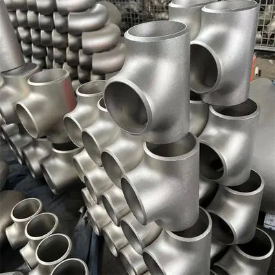 ASME B16.9 Stainless Steel Equal Tee 304/316L Pemasangan Pipa Las Butt Mulus 1/2-24 Inci