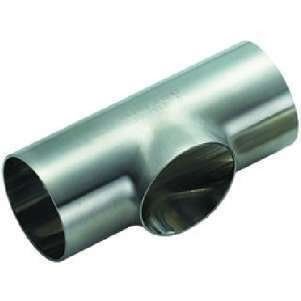 China Hot stainless steel Butt Weld Straight Tee Equal Tee 1/2''-20' SCH40 Pipe Fittings
