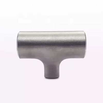 304 Stainless Steel Reducing Tee Seamless Construction Polished Finish