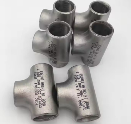 ASME B 16.9 Baja Tahan Karat Butt Weld Sama ASME A403 WP 304 Pipa Fitting Tee