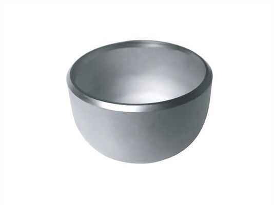 Custom 304/316L stainless steel pipe cap Fittings tahan korosi berujung atau las